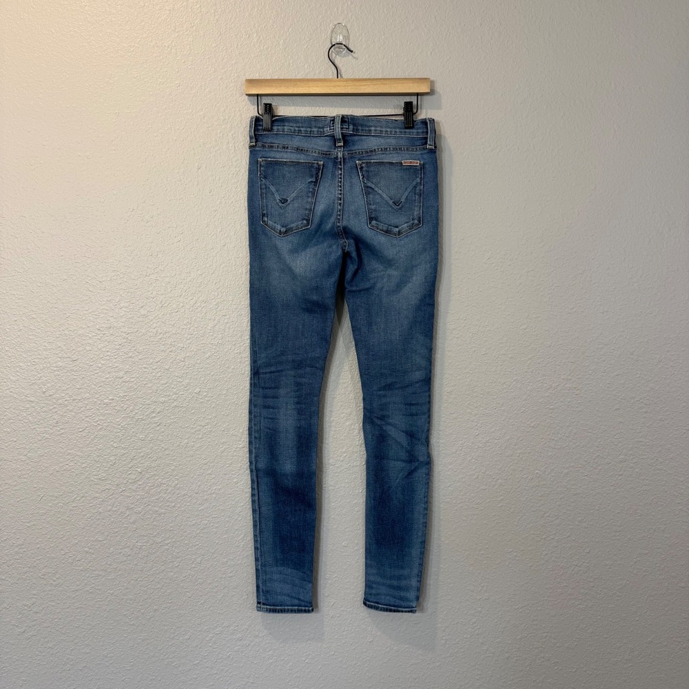 Hudson Women's Size 26 Blue Krista Super Skinny Distressed Jeans - Picture 3 of 12